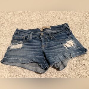 Hollister short-short low rise jean Blue Denim Shorts